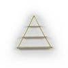 NicBex Rustic Metal Triangle/Geometric Floating Shelf Wall Mounted Corner Bracket Shelf for Books & Home Decor - 3 of 4