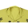 LA LEELA Men's Hawaiian Shirt Fashion Button Down Short Sleeves Holidays Aloha Party Casual Tops Summer Beaches Shirts for Mens - 3 of 4