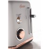 Oster 2097682 2 Slice Toaster Metropolitan Collection with Rose Gold  Accents, GRAY