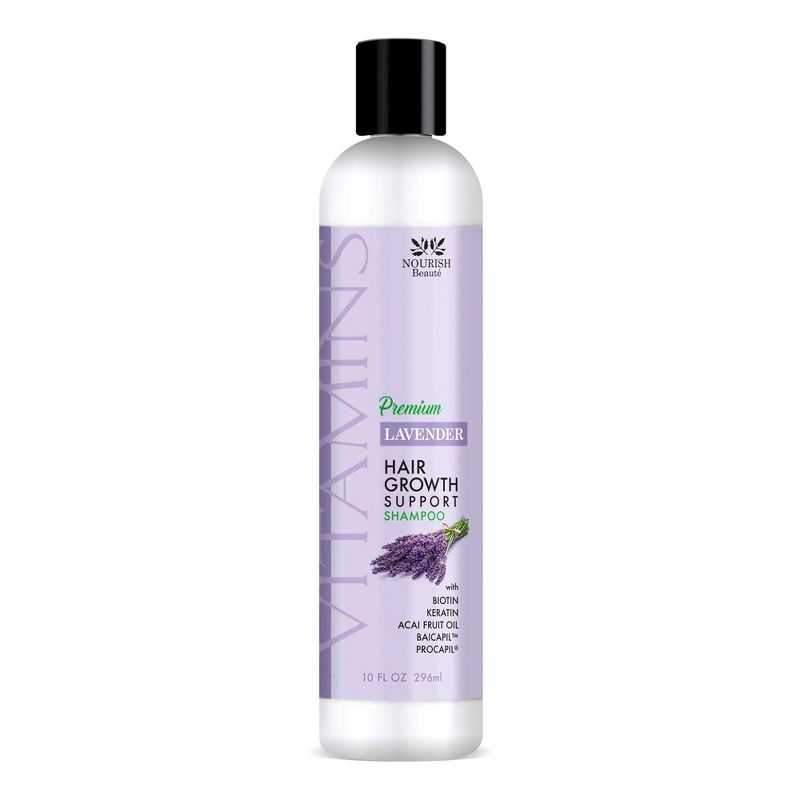Nourish Beauté Premium Vitamins Hair Growth Support Shampoo Lavender Scent 10 oz. 200-1155-0001 1 Each, 3 of 7