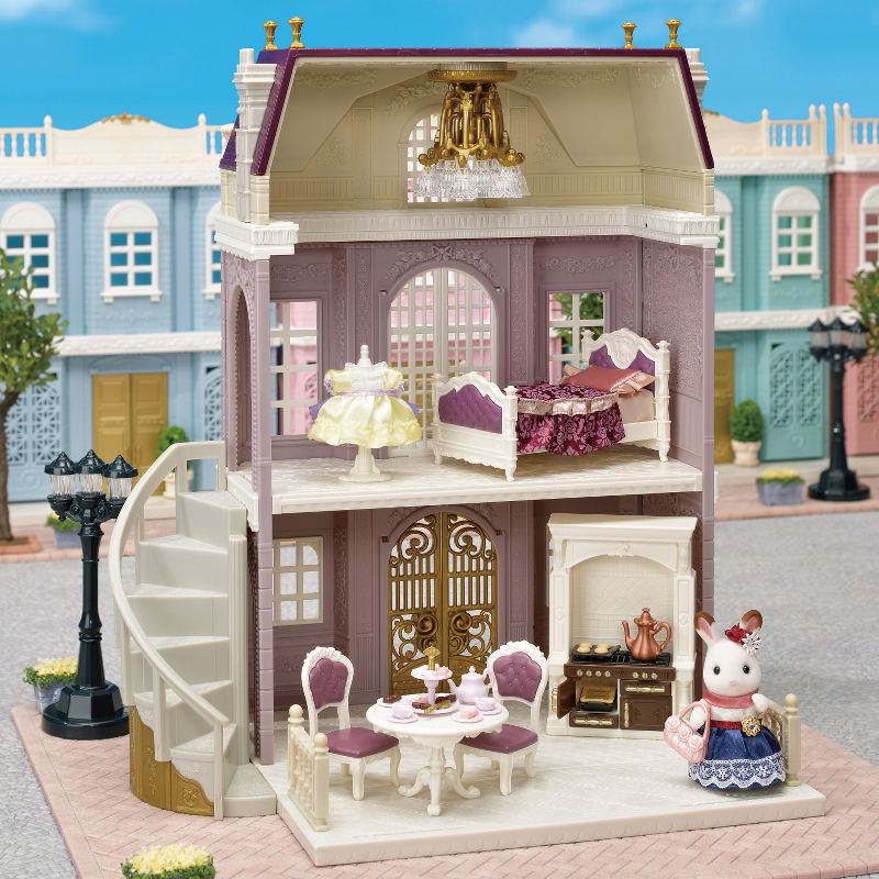 Calico Critters Town Series Elegant Town Manor Gift Set, Dollhouse Playset with Figure, Furniture and Accessories, 3 of 9