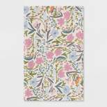 Floral Printed Easter Hand Towel Pink/Green - Threshold™
