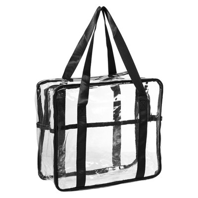 Unique Bargains Black White Double Layer Makeup Bag Cosmetic Travel Bag  Case Large Makeup Bag Make Up Organizer Bag For Women Cows Texture 1 Pc :  Target