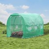 Aoodor Greenhouse Replacement Cover 10'X7'X7' Large Walk in Tunnel Outdoor Plant Gardening Greenhouse Spare Parts Cover (Only Cover) - 4 of 4