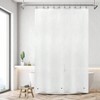 Stall Shower Curtain Liner with 3 Magnets, 54x78 Inch, PEVA 8G Thick, Waterproof, Frost - 2 of 4