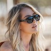 WMP Eyewear Womens Polarized Sleek Double Bridge Aviator Sunglasses - 3 of 4