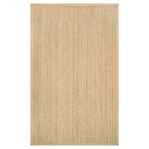 nuLOOM Seagrass Elijah Seagrass with Border Area Rug - Beige (6