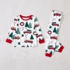 PATPAT Family Matching Christmas Pajamas For Family Tree Car Print Xmas Top Tee and Bottom Sets For Men M Turquoise - 3 of 4