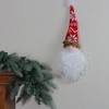 Northlight 16" Santa Head With Glittered Foam Beard And Holly Berries Christmas Wall Decor - 3 of 3