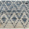 18"x18" Diamond Design Chindi Square Pillow Cover Blue - Saro Lifestyle: Bohemian, Cotton, Zippered - 3 of 4