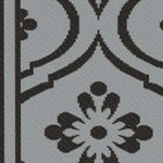 black, gray gourd border