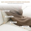 YOOCOZZ Chenille Sectional Sofa with Chaise Lounge, Side Storage Pockets, Armrest Pillows, Double Cushions - 3 of 4