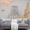 Merry Christmas Pillow Cover 18x18 Set of 4 Christmas Decorations let It Snow Holiday Farmhouse Decor - 4 of 4