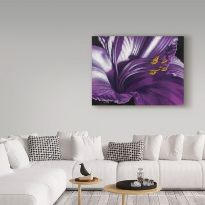 Barbara Keith Purple Flower Canvas Art 14'' x 19''