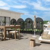 PexFix Arched Outdoor Metal Trellis with Planter Box - 4 of 4