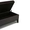 Oregon - Storage Ottoman Bench with Tray - Tanners Brown - 4 of 4
