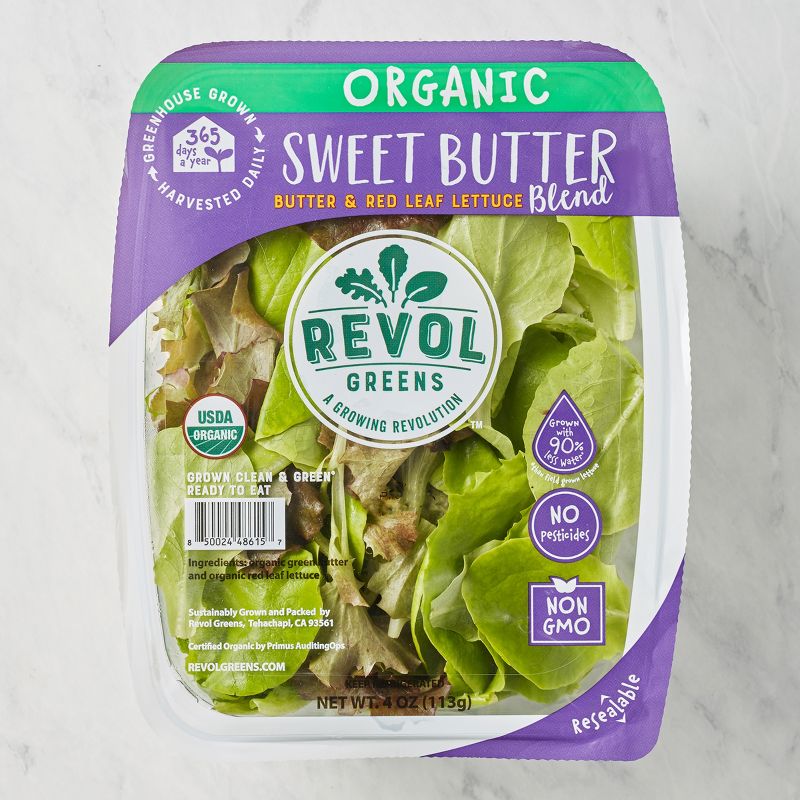 Revol Greens Organic Sweet Butter Lettuce Blend - 4oz, 3 of 7