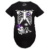 Maternity Witch Baby Bump Skeleton Cute Pregnancy Tshirt Halloween Night - Crazy Dog Maternity T Shirt - image 2 of 4