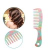 Unique Bargains Anti-Static Hair Detangling Comb Wide Tooth for Thick Curly Hair Comb For Wet and Dry Multicolor 1 Pcs - 2 of 4