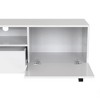 GlasFlength TV Stands and Consoles, Stylish Entertainment Center for Living Room, Modern Design for Classic Interiors, White,74.8”*14.37”*18.89" - 3 of 4