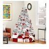 6ft/7.5ft White Spruce Artificial Christmas Tree Artificial Unlit Pine Tree with 880/1258 Branch Tips and Metal Hinges & Foldable Base - 3 of 4
