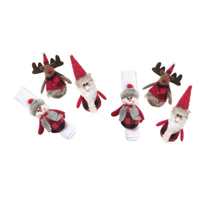 C&F Home Santa & Friends Napkin Ring Set of 6