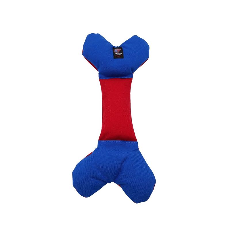 American Dog Da Bone - Durable Squeaky Dog Toy for Fetching and Tugging Fun, 2 of 4