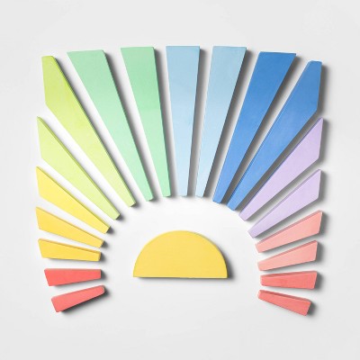 20pc Sidewalk Rainbow Sun Chalk Set - Sun Squad™