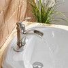 BWE Waterfall Single Hole Single-Handle Low-Arc Bathroom Faucet With Supply Line - 3 of 4