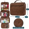 PAVILIA Hanging Toiletry Bag Women Men, Foldable Large Travel Cosmetic Organizer, Water Resistant Makeup Toiletries Essentials Kit - 2 of 4