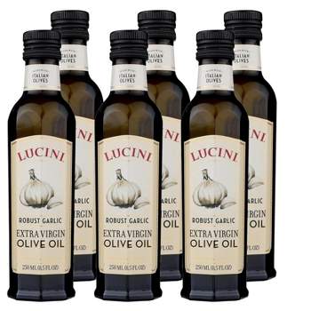 California Olive Ranch Lucini Robust Garlic Extra Virgin Olive Oil - Case of 6/8.5 oz