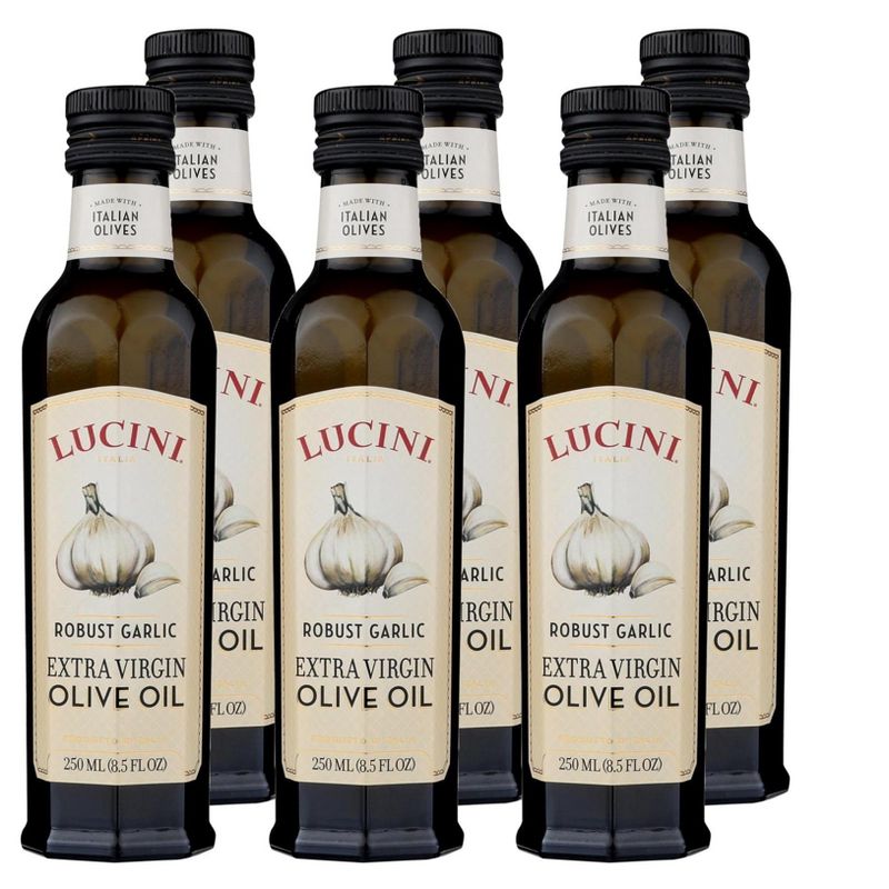 California Olive Ranch Lucini Robust Garlic Extra Virgin Olive Oil - Case of 6/8.5 oz, 1 of 8
