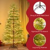 QingMoon 6FT Artificial Christmas Tree with Lighted Star Garland and 612 Branch Tips for Holiday Decoration - 4 of 4