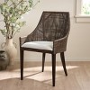 Maro Arm Chair - ACH4905 - Dark Brown/Ivory - Safavieh - 3 of 4