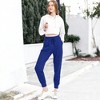 Anna-Kaci Women's Tracksuit Set Cropped Hoodie Sweatshirt and Drawstring Sweatpants Tapered Joggers Set 2 Piece- Medium ,White - 2 of 4