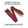 Allegra K Womens Wrap Around Obi Belts Wide Waist Band Belt for Dresses - 4 of 4