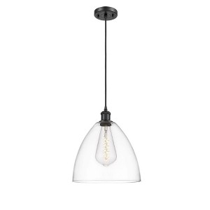 Bristol Glass - 1 Light Mini Pendant In Industrial Style-14.75 Inches Tall and 12 Inches Wide - 1 of 1