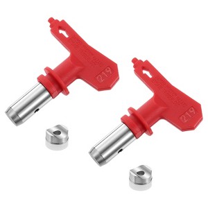 Unique Bargains 304 Stainless Steel Reversible Airless Sprayer Paint Nozzles 2 Pcs - 1 of 4