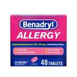 Benadryl Ultratabs Allergy Relief Tablets - Diphenhydramine - 48ct