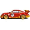2016 RWB Bodykit #17 "Maty’s Idlers" Red and Yellow with Graphics 1/18 Diecast Model Car by Solido - 3 of 4