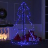vidaXL Christmas Cone Tree - 3x5 Ft with 200 LEDs, Indoor and Outdoor Use, 8 Lighting Effects - 2 of 4