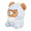 Chairoikoguma San-X Original Plays with Dino Series Plush - Pastel Blue - 3 of 4
