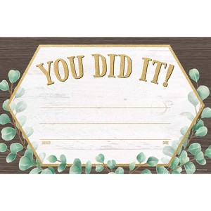 Teacher Created Resources Eucalyptus You Did It! Awards, Pack of 30 (Case of 6) - 1 of 1