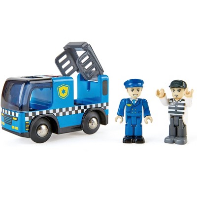 Hape: Police Car With Siren - Blue Cop Car, Ages 3+