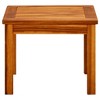 vidaXL Coffee Table Natural Wood Solid Acacia Wood - 17.7" x 17.7" x 14.2" - 3 of 4