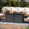 Lausaint Home 64" Gas Fire Pit Table with expandable Tabletop, 55,000 BTU - 2 of 4