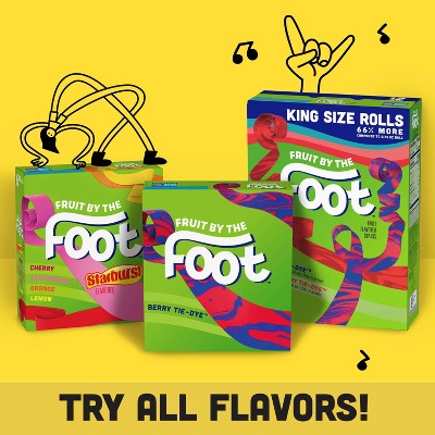Fruit By The Foot Fruit Snacks Splitz Peach/Blueberry - 4.5oz/6ct