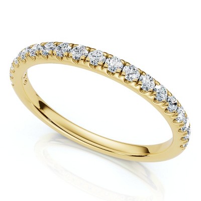 Pompeii3 1/4Ct Pave Diamond Wedding Ring 14k Gold or Platinum Anniversary Band Lab Created