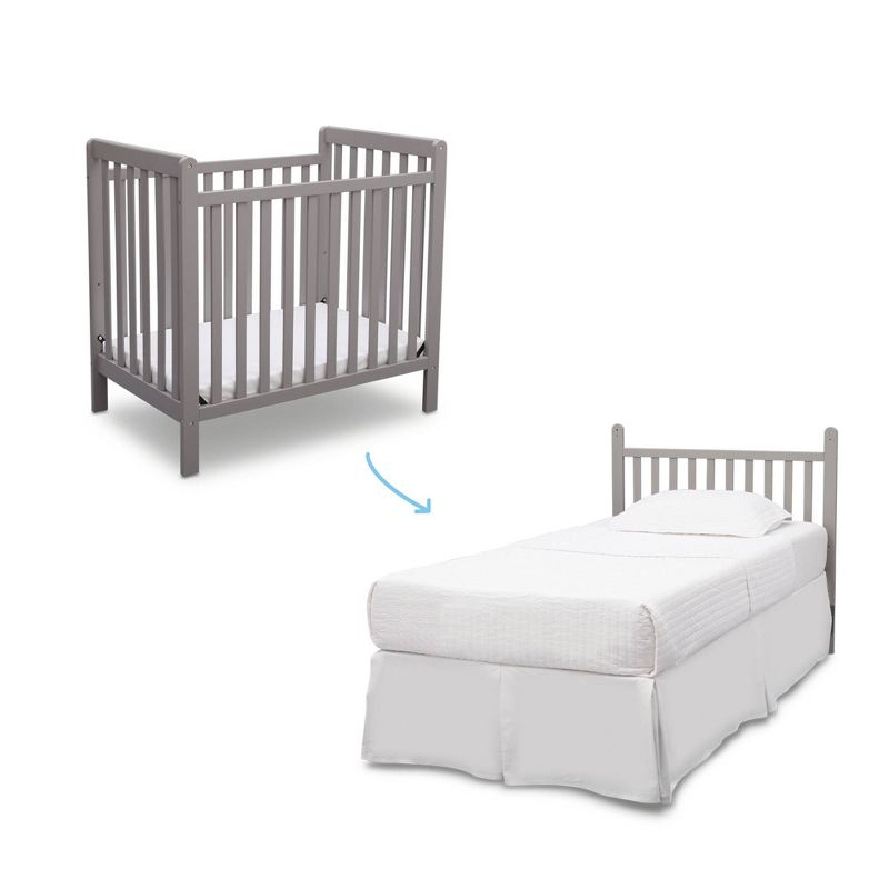 Delta Children Classic Mini Crib Convertible to Twin Bed, 3 of 10