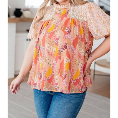 Women's Day Dreamer Mixed Floral Top - Jodifl